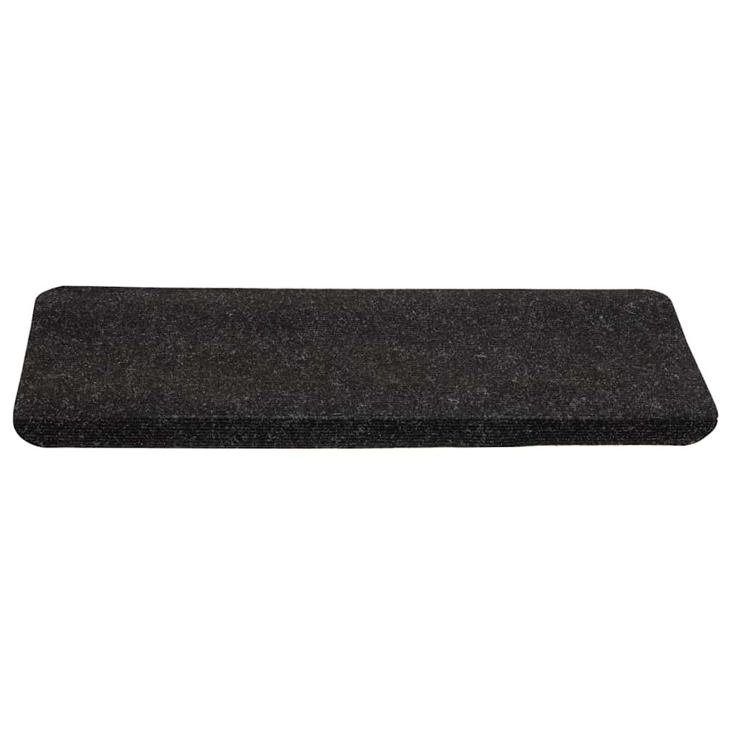 vidaXL Stair Mats Self-adhesive 15 pcs 65x24.5x3.5 cm Anthracite 4
