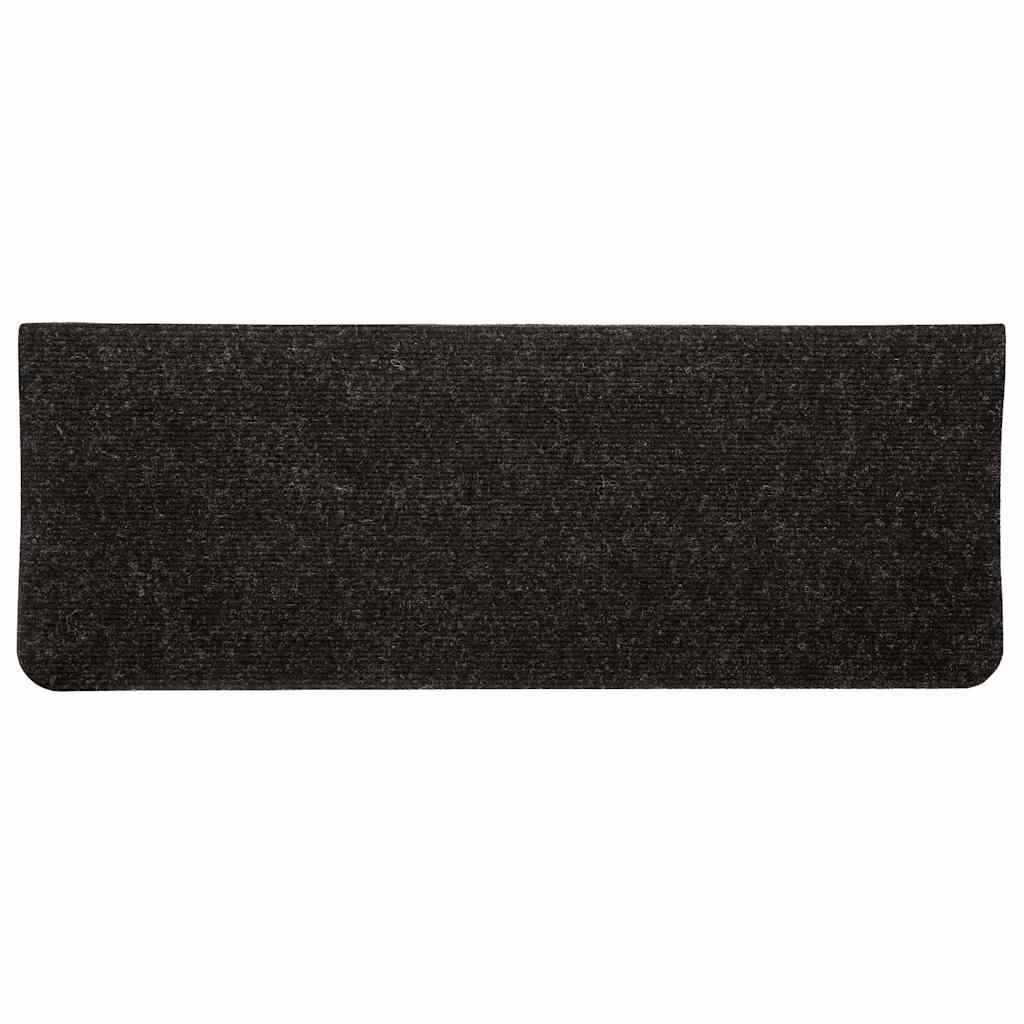 vidaXL Stair Mats Self-adhesive 15 pcs 65x24.5x3.5 cm Anthracite 6