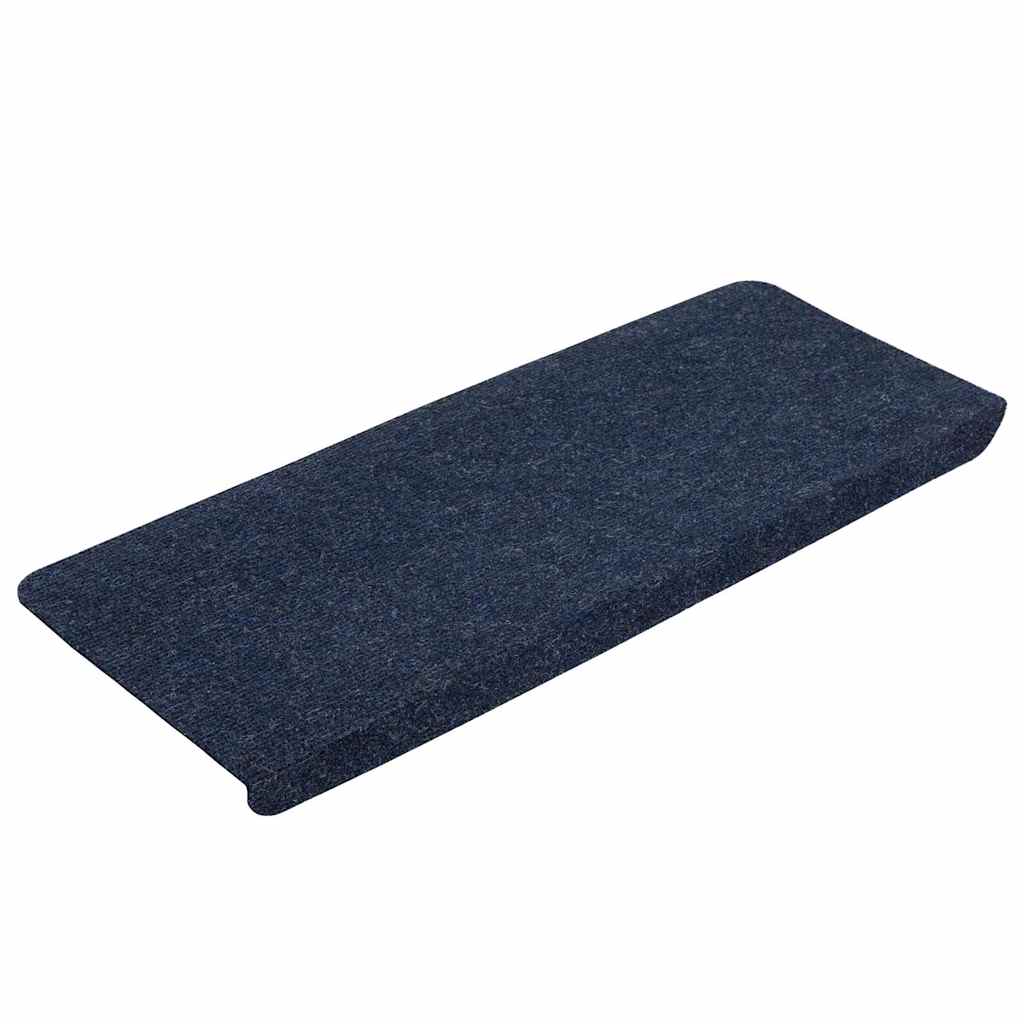 vidaXL Stair Mats Self-adhesive 15 pcs 65x24.5x3.5 cm Blue 3