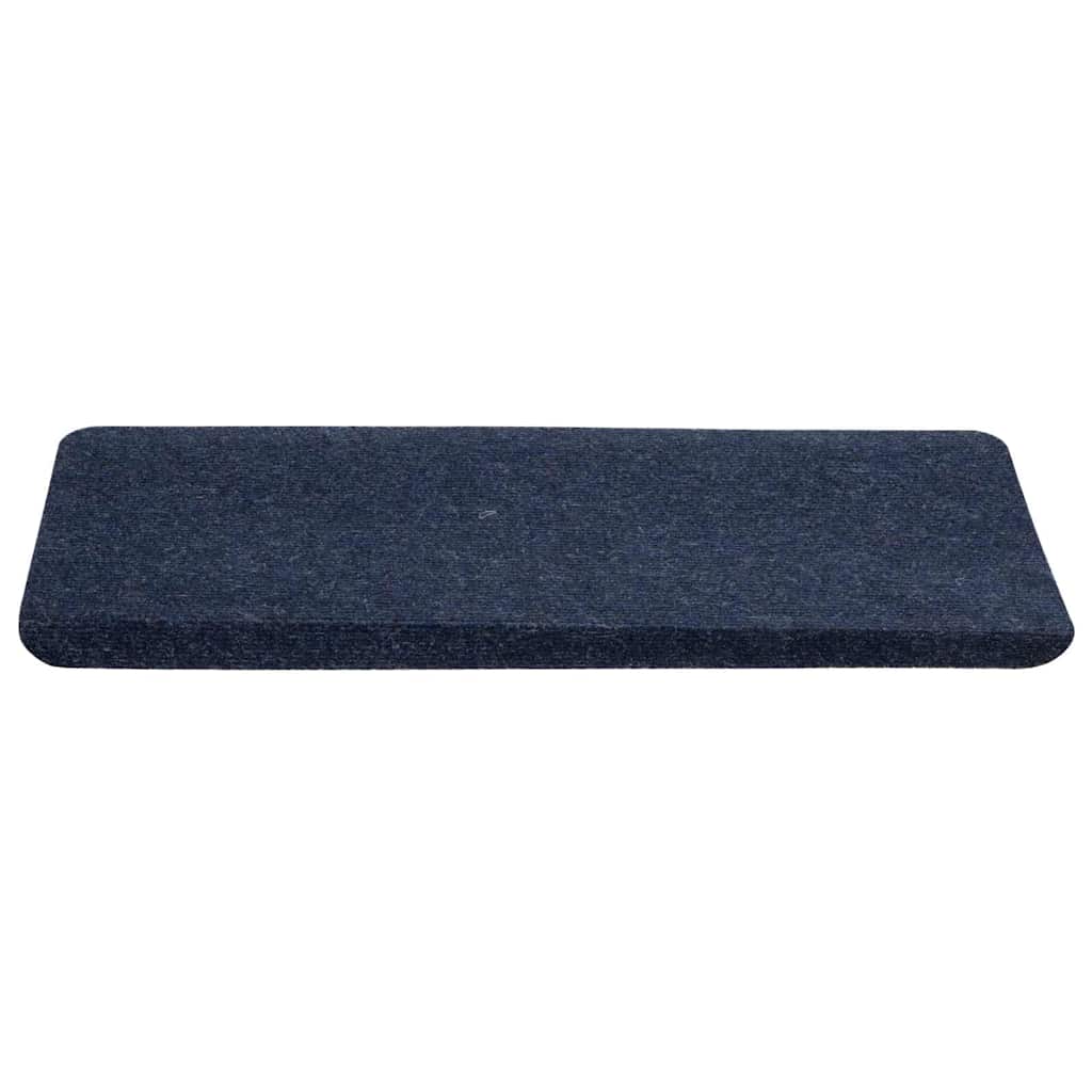 vidaXL Stair Mats Self-adhesive 15 pcs 65x24.5x3.5 cm Blue 4