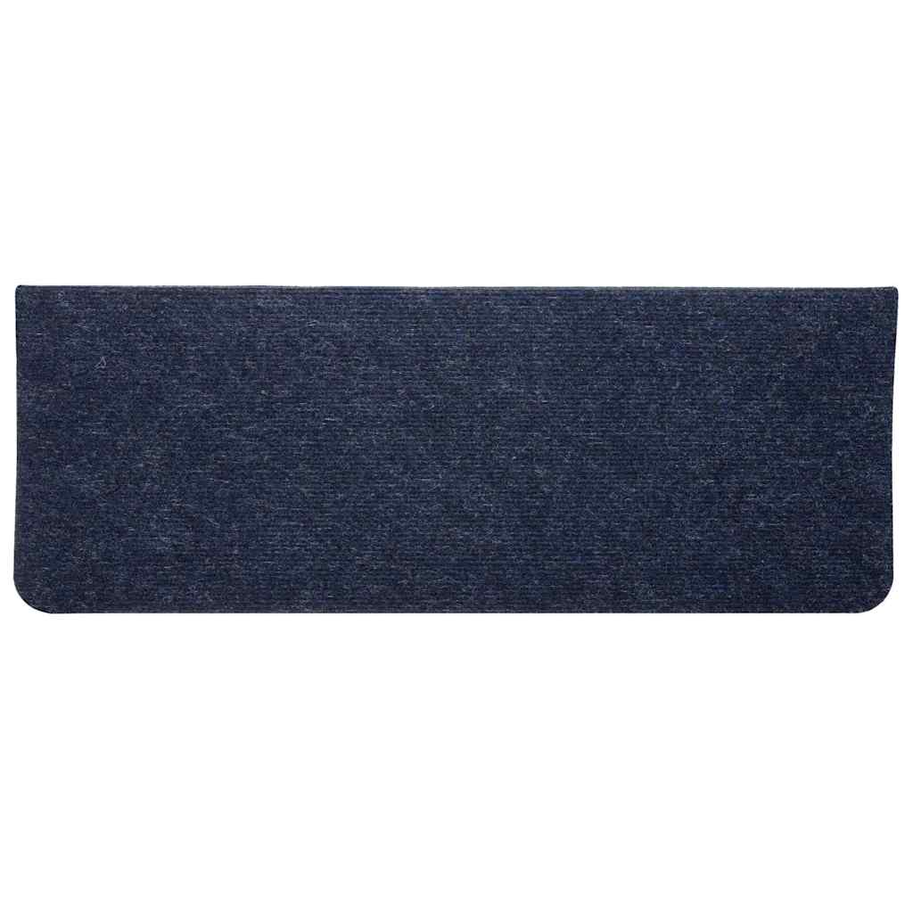 vidaXL Stair Mats Self-adhesive 15 pcs 65x24.5x3.5 cm Blue 6