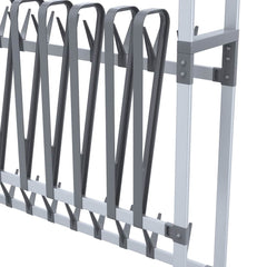 vidaXL Shoe Rack | Silver | Aluminium, PS, PE | Medium | Rollable | Shoe Rack 5