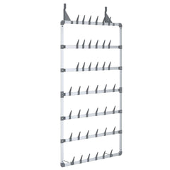 vidaXL Hanging Shoe Rack | Silver 2