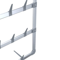 vidaXL Hanging Shoe Rack | Silver 5