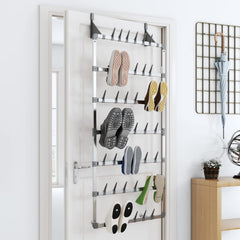 vidaXL Hanging Shoe Rack | Silver 1