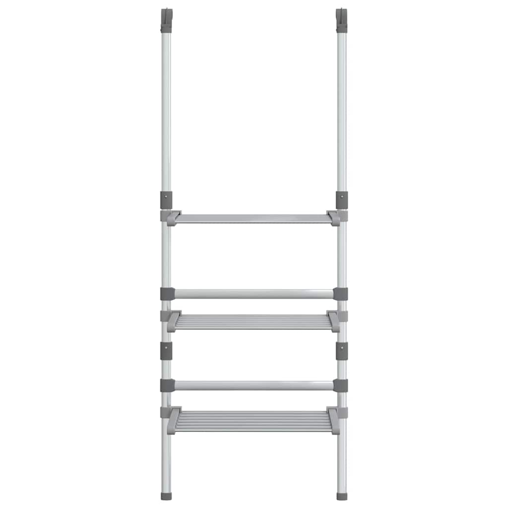 vidaXL 3-Tier Hanging Laundry Drying Rack Aluminium 3