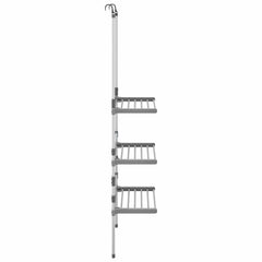 vidaXL 3-Tier Hanging Laundry Drying Rack Aluminium 4