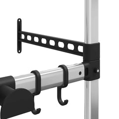 vidaXL Telescopic Garden Rack with 3 Shelves Silver Aluminium 6