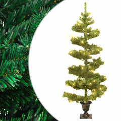 vidaXL Swirl Christmas Tree | Green | PVC | Medium | Swirl Christmas Tree 1