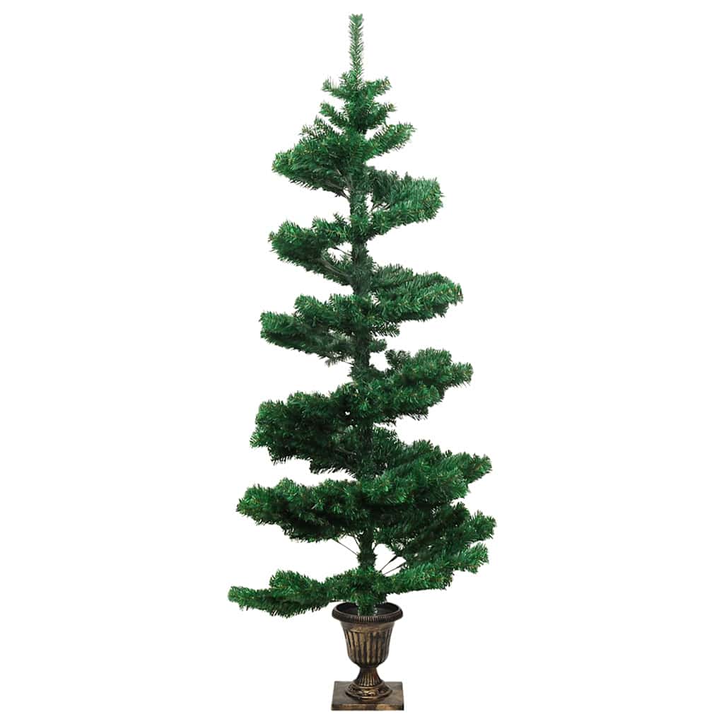 vidaXL Swirl Christmas Tree | Green | PVC | Medium | Swirl Christmas Tree 4