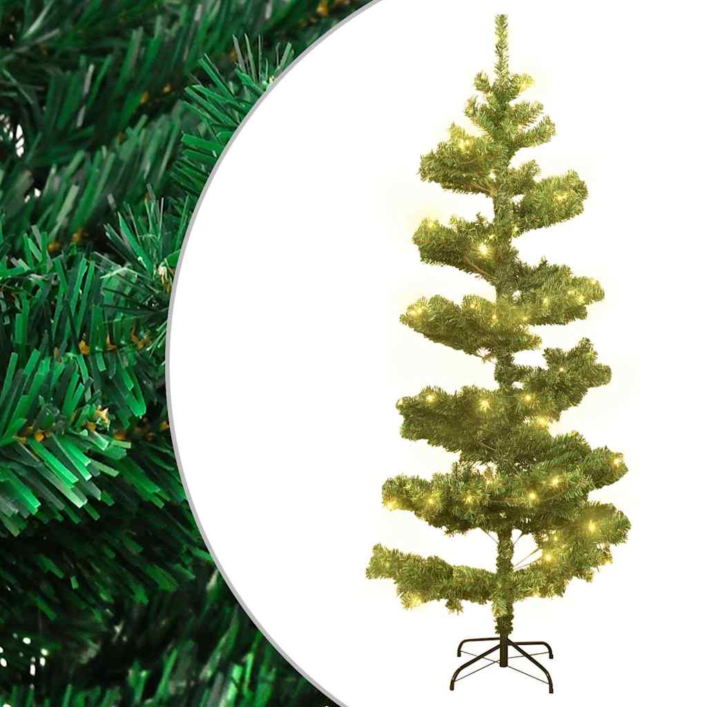 vidaXL Swirl Christmas Tree | Green | PVC, Steel | 180 cm | Swirl Christmas Tree 1