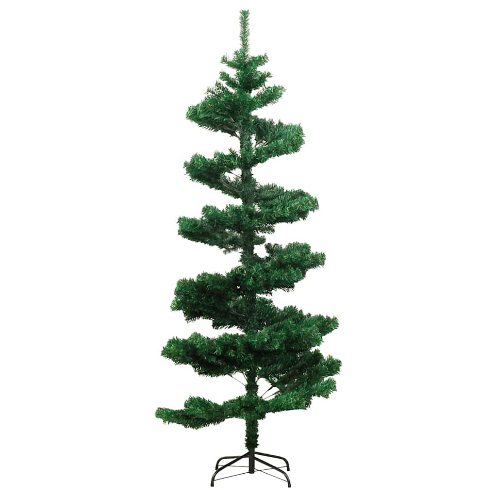 vidaXL Swirl Christmas Tree | Green | PVC, Steel | 180 cm | Swirl Christmas Tree 4