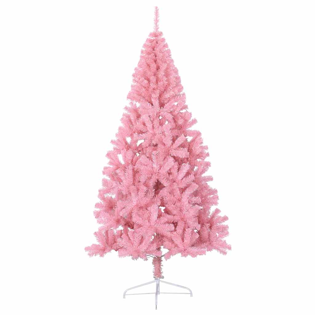 vidaXL Christmas Tree | Pink | PVC, steel | 180 cm | Christmas Tree 6