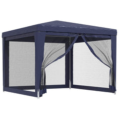 vidaXL Party Tent with 4 Mesh Sidewalls HDPE with 4 Sidewalls Width 3 m