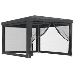 Party Tent with 4 Mesh Sidewalls HDPE with 4 sidewalls Width 3 m 4 m