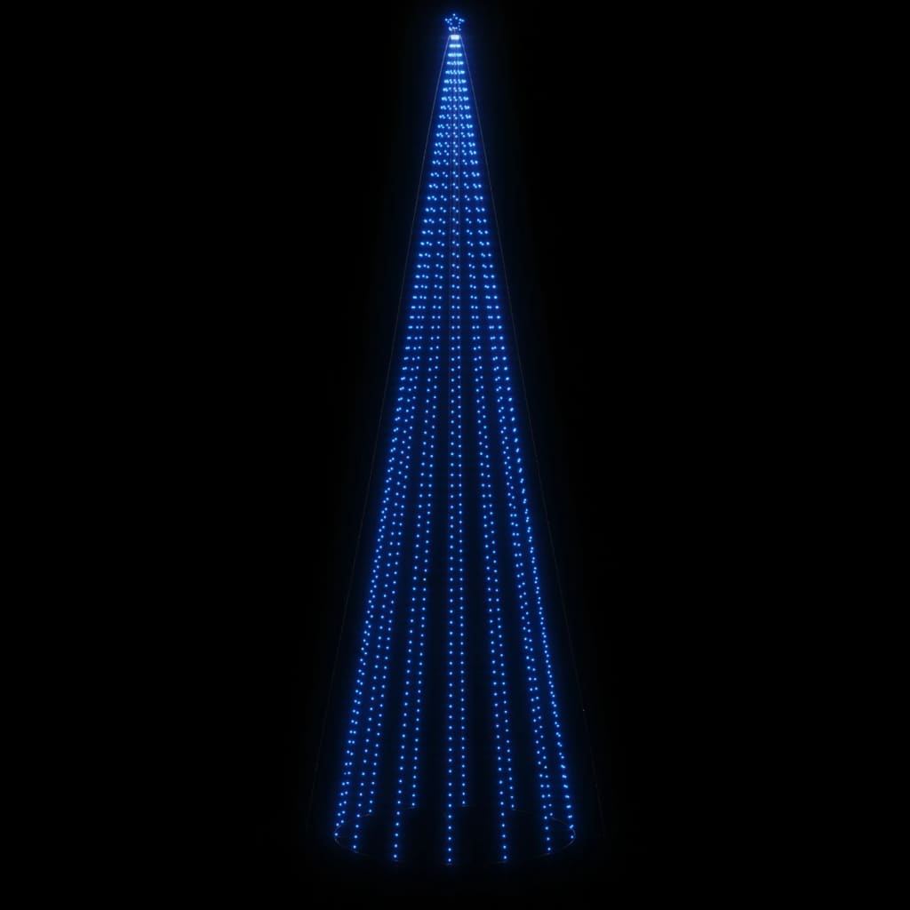 vidaXL Christmas Tree with Spike Blue 1134 LEDs 800 cm 4