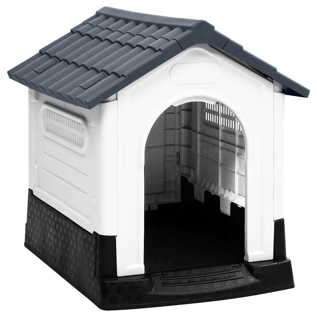 Dog House 57x68x66 cm Polypropylene Grey
