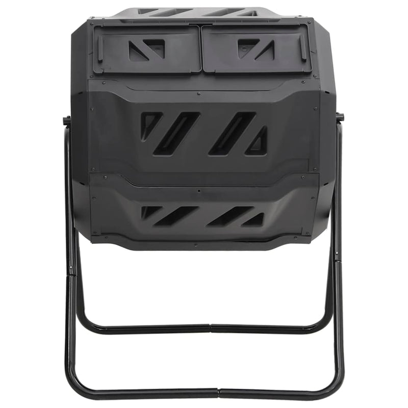 Garden Compost Bin Black 73x64x95 cm 160 L