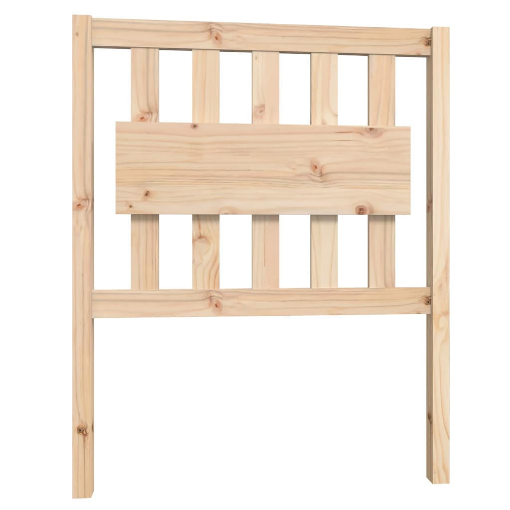 Bed Frame without Mattress Solid Wood Length 190 cm Natural 75 cm