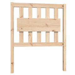 Bed Frame without Mattress Solid Wood Length 190 cm Natural 75 cm