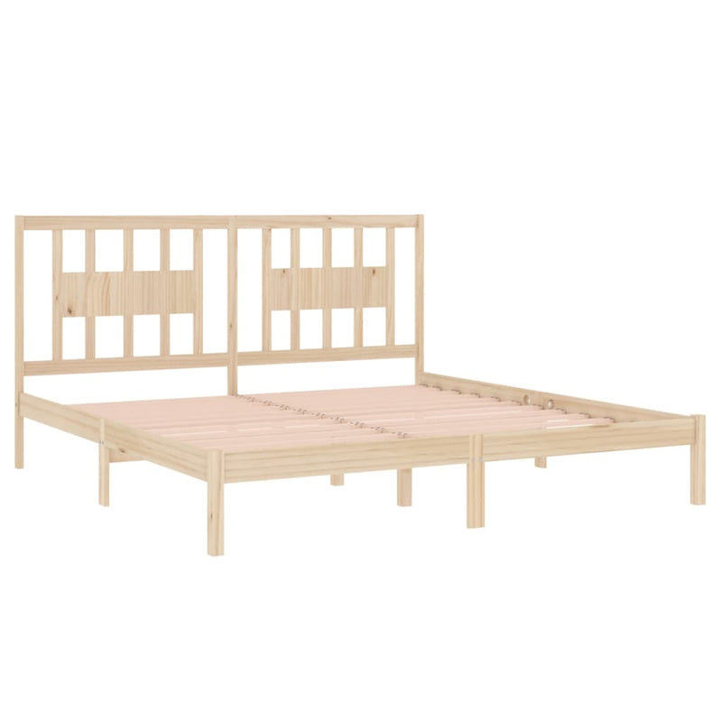 Bed Frame Solid Wood 180x200 cm Super King Size