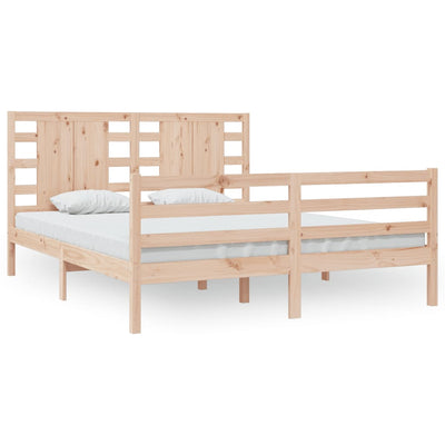 Bed Frame Solid Wood Pine 180x200 cm Super King Size