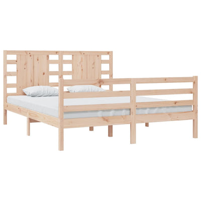 Bed Frame Solid Wood Pine 180x200 cm Super King Size