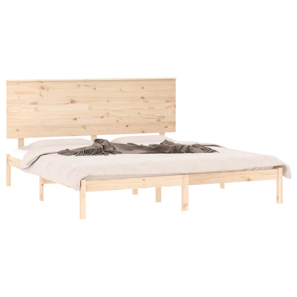 vidaXL Bed Frame without Mattress 150x200 cm Solid Wood 3