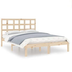 vidaXL Bed Frame without Mattress 135x190 cm Solid Wood 2