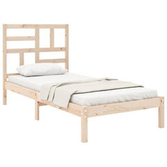 vidaXL Bed Frame without Mattress Solid Wood 75x190 cm 3
