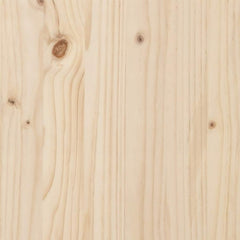 Bed Frame without Mattress Solid Wood Length 200 cm Natural 180 cm
