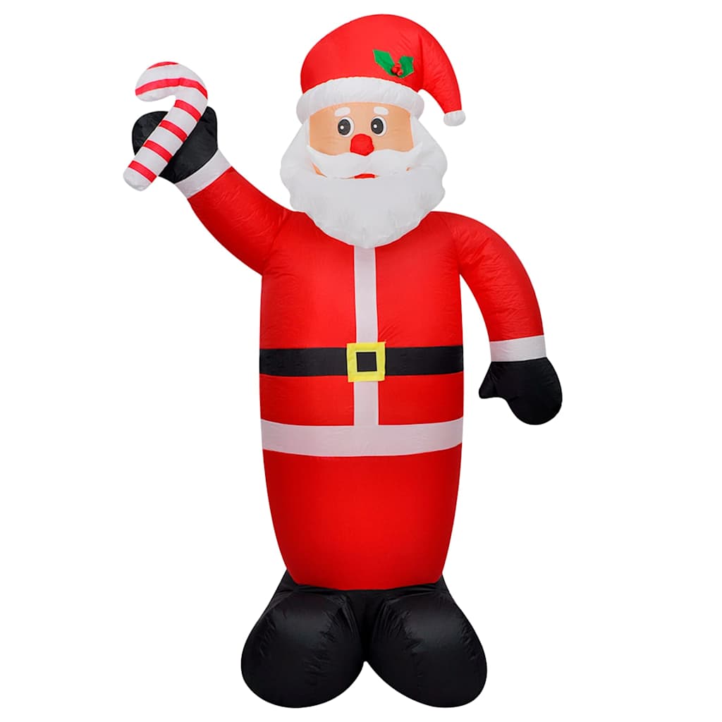 vidaXL Christmas Inflatable Santa Claus with LEDs 120 cm 2