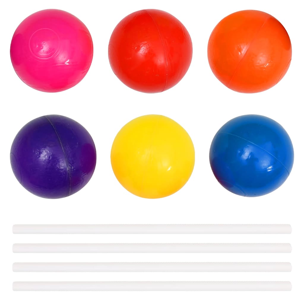vidaXL Ball Pool with 300 Balls for Kids 75x75x32 cm 6