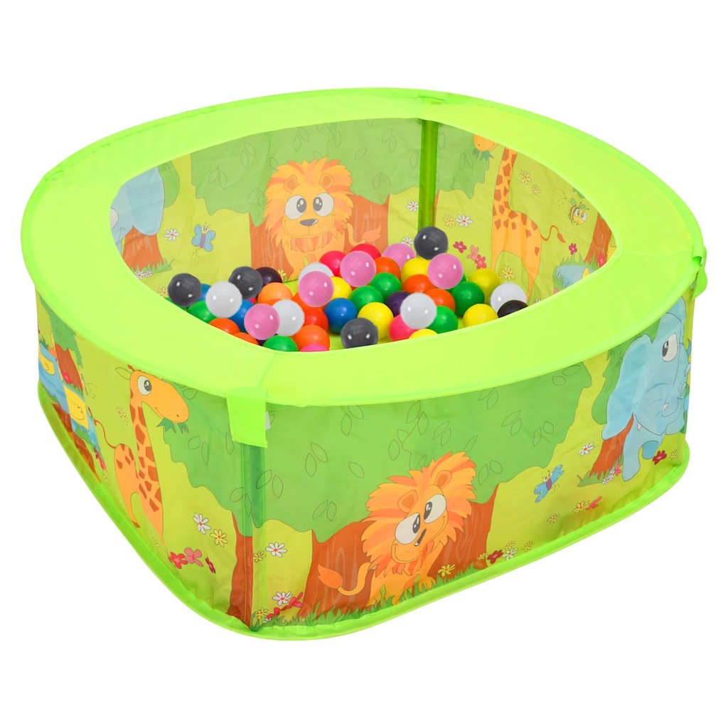 Ball Pool with 300 Balls for Kids 75x75x32 cm Multicolour 2