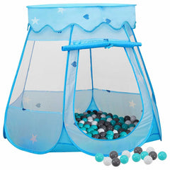 vidaXL Children Play Tent with 250 Balls Blue 102x102x82 cm 1