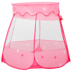 vidaXL Children Play Tent with 250 Balls Pink 102x102x82 cm 3