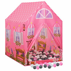 vidaXL Children Play Tent with 250 Balls Pink 69x94x104 cm 2
