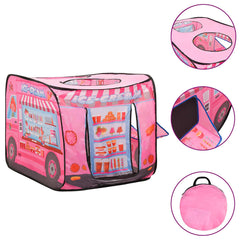 vidaXL Children Play Tent with 250 Balls Pink 70x112x70 cm 3