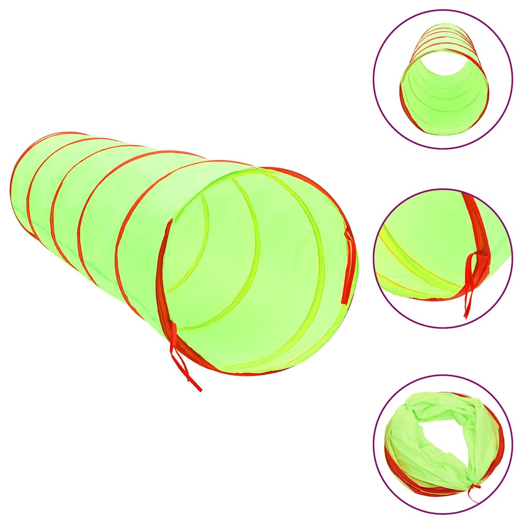 vidaXL Children Play Tunnel with 250 Balls Green 175 cm Polyester 3