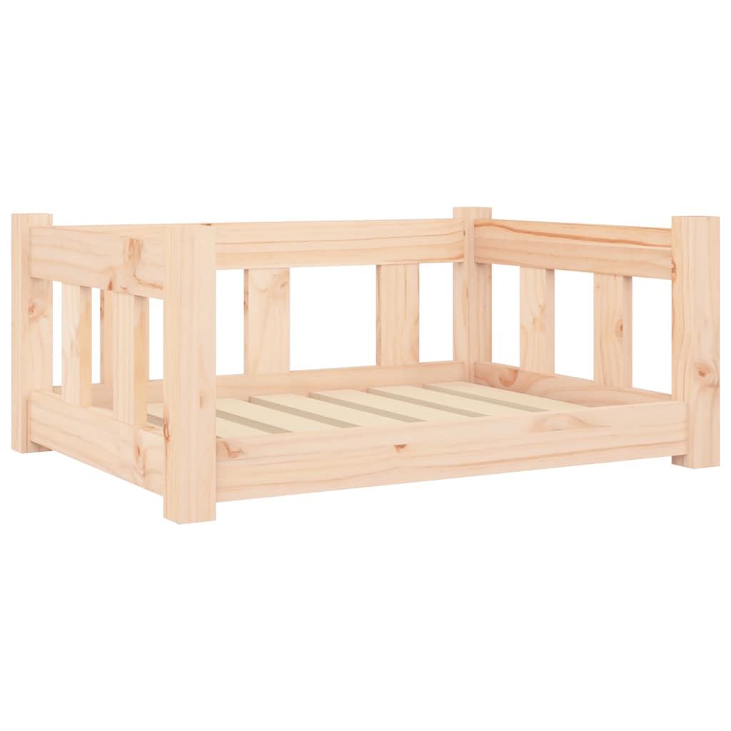vidaXL Dog Bed 65,5x50,5x28 cm Solid Wood Pine 2