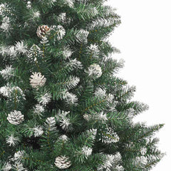 vidaXL Christmas Tree | Green & white | PVC, steel | 180 cm tree | Foldable 5