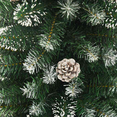 vidaXL Artificial Slim Christmas Tree with Stand 150 cm PVC 5