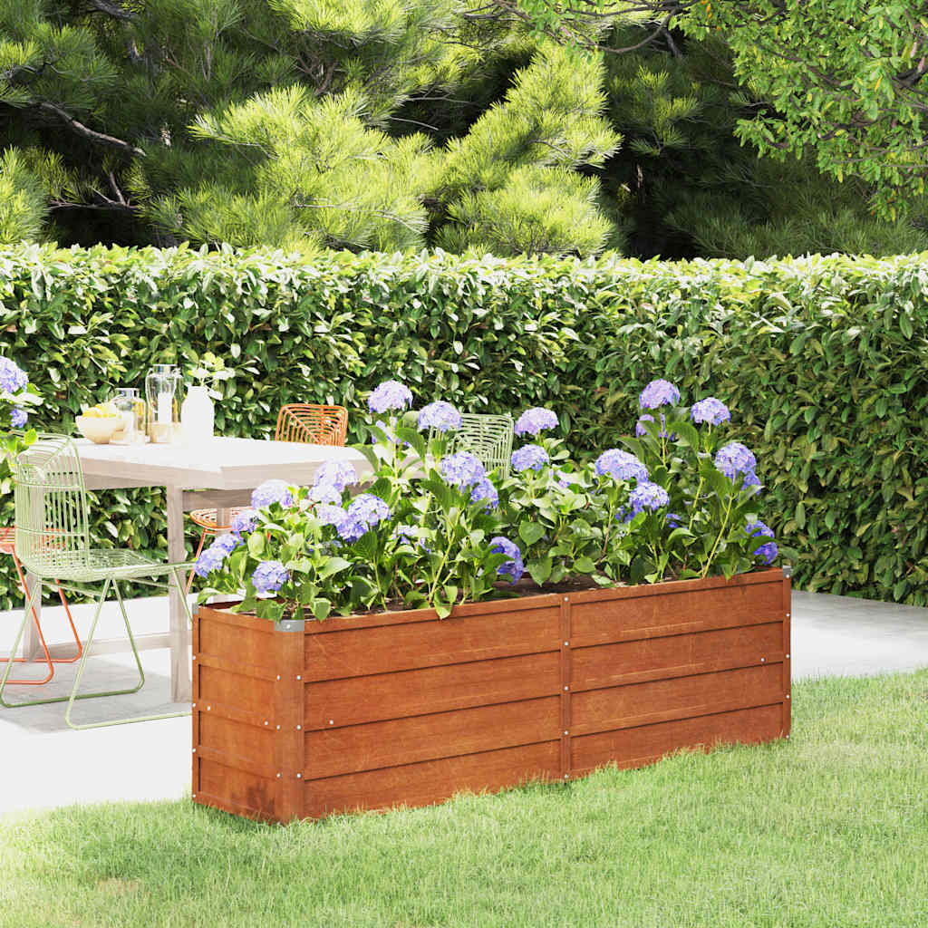 vidaXL Garden Raised Bed Rusty 160x40x45 cm Corten Steel 1