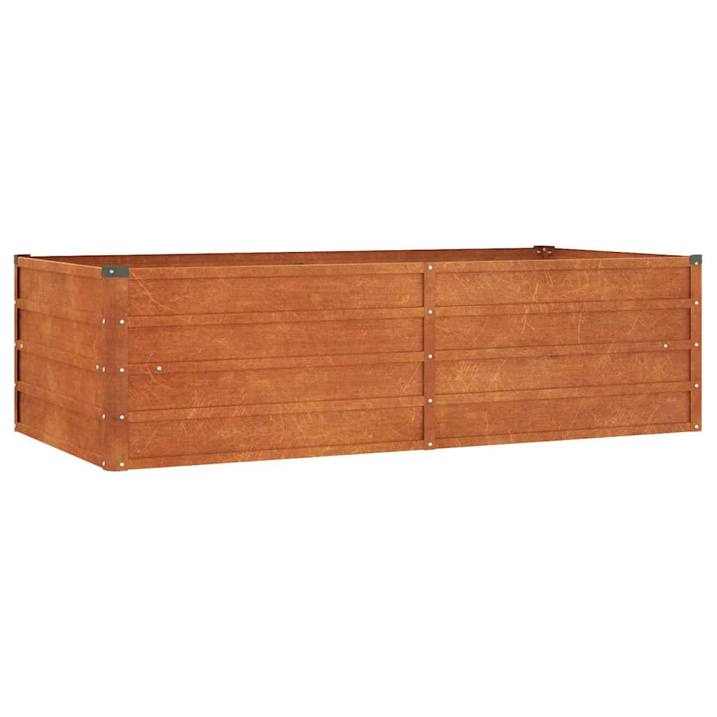 vidaXL Garden Raised Bed Rusty 160x80x45 cm Corten Steel 2