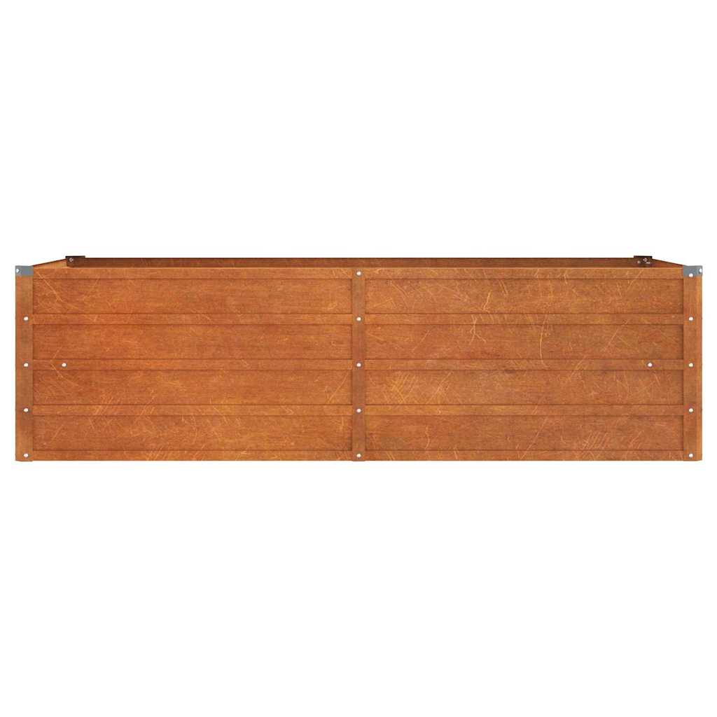vidaXL Garden Raised Bed Rusty 160x80x45 cm Corten Steel 4