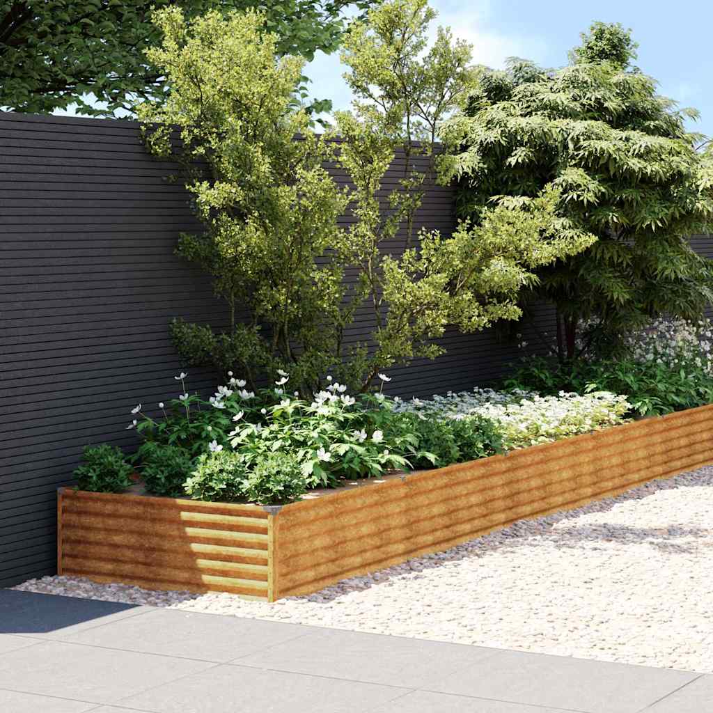 Garden Raised Bed Corten Steel Weathering Depth