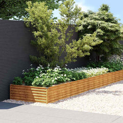 Garden Raised Bed Corten Steel Weathering Depth