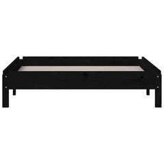 vidaXL Stack Bed | Black | Solid Pinewood | Small Single | Stackable | Stack Bed 6