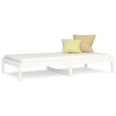 Day Bed without Mattress Solid Wood Pine White 90 cm 200 cm