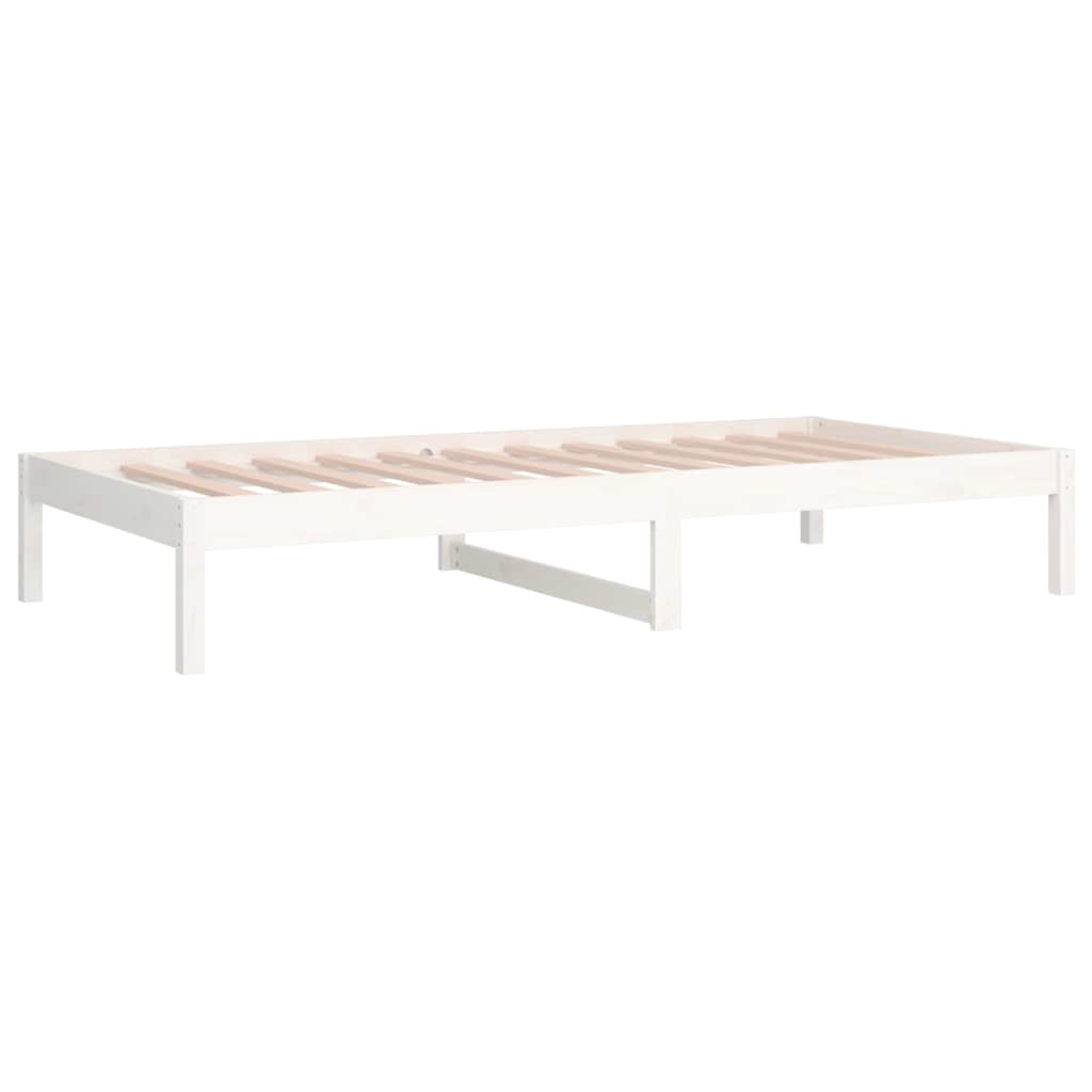 Day Bed without Mattress Solid Wood Pine White 90 cm 200 cm